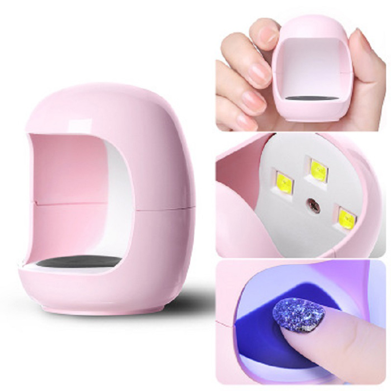 3W UV USB Uscător de unghii Gel de unghii Mașină de vindecare 30s Rapidă Formă de ouă Lampa cu uscător de unghii Lampa fără cabluri pentru salon de unghii